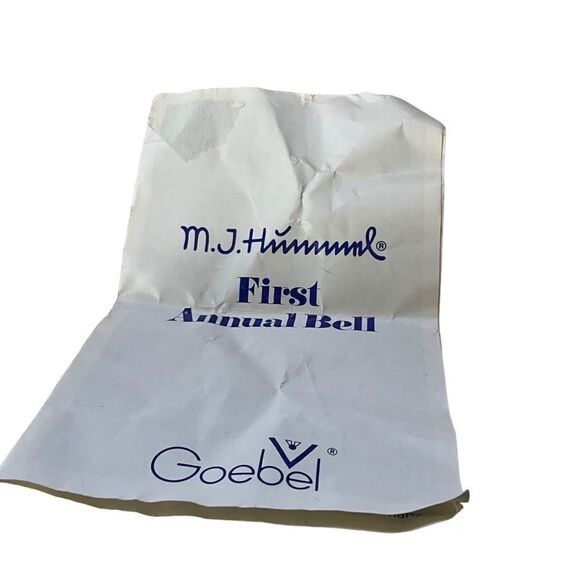 Vintage Hummel Handcrafted Annual Bell 1977 "Let's Sing" First Edition - Picture 10 of 11